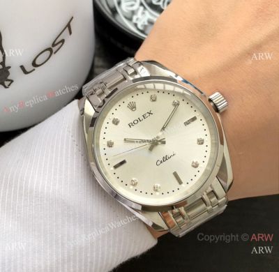 Stainless Steel Silver Face Rolex Cellini Replica Watches